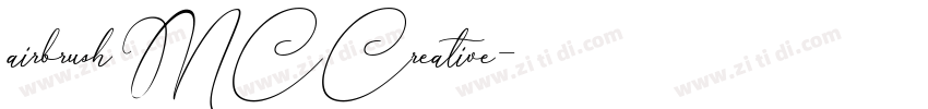 airbrush MCCreative字体转换
